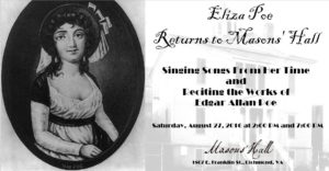Eliza Poe Returns to Masons' Hall